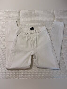 J. Crew Factory White High Rise Skinny Jeans, Size 25